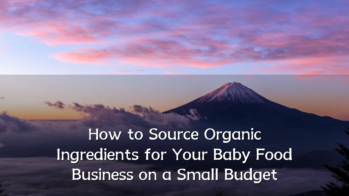 How to Source Organic Ingredients for Your Baby Food Business on a Small Budget