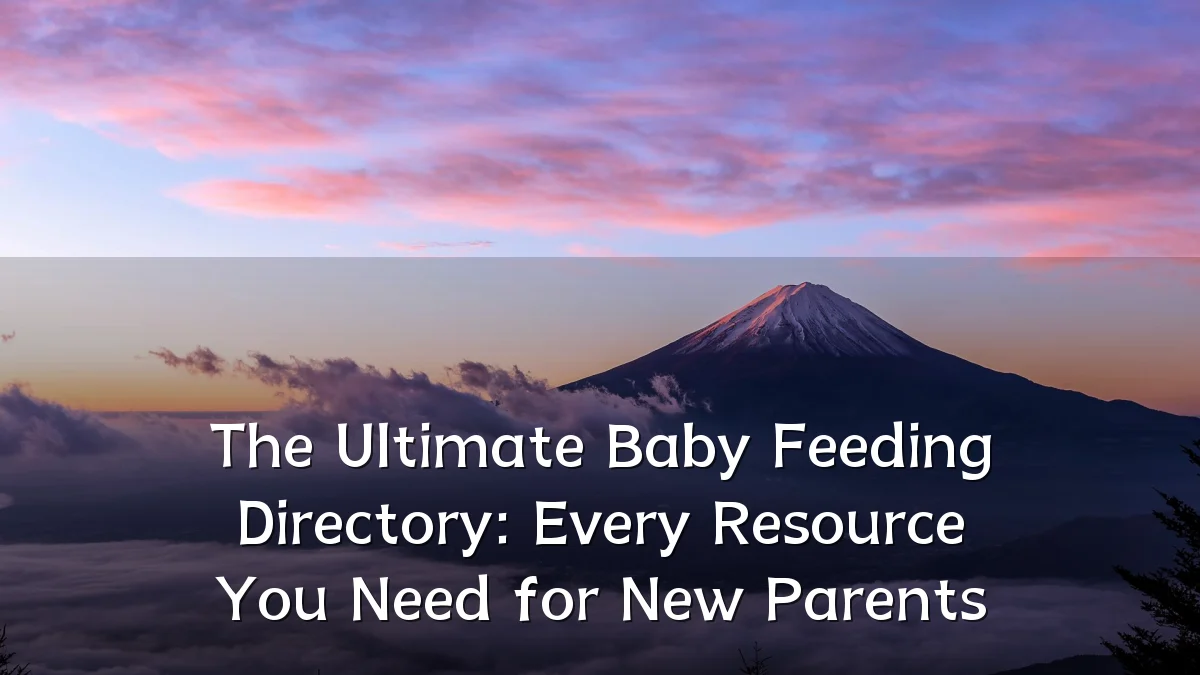 The Ultimate Baby Feeding Directory: Every Resource You Need for New Parents