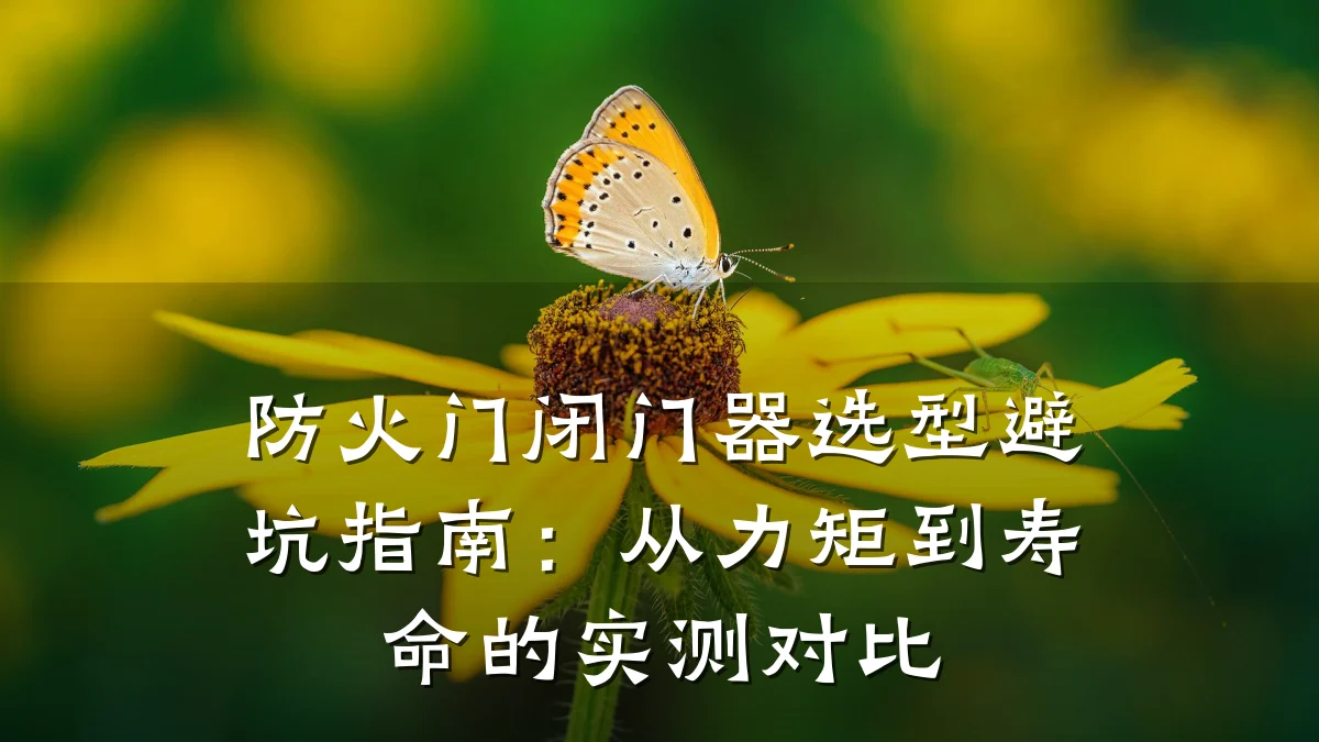 防火门闭门器选型避坑指南：从力矩到寿命的实测对比